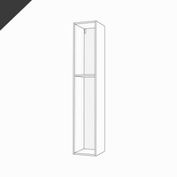Shallow-Depth, Tall Cabinet, 80" Height