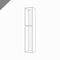 Shallow-Depth, Tall Cabinet, 80" Height