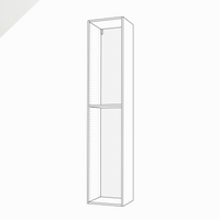 Shallow-Depth, Tall Cabinet, 90" Height