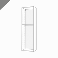 Shallow-Depth, Tall Cabinet, 80" Height