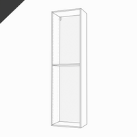 Shallow-Depth, Tall Cabinet, 90" Height