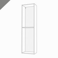 Shallow-Depth, Tall Cabinet, 90" Height