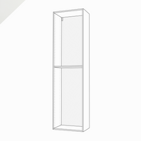 Shallow-Depth, Tall Cabinet, 90" Height