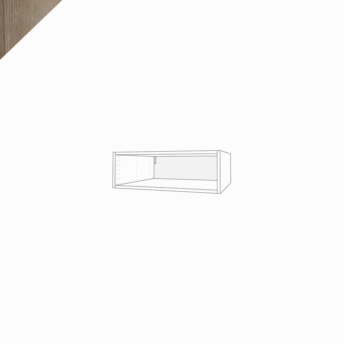 Fridge Cabinet, 10" Height