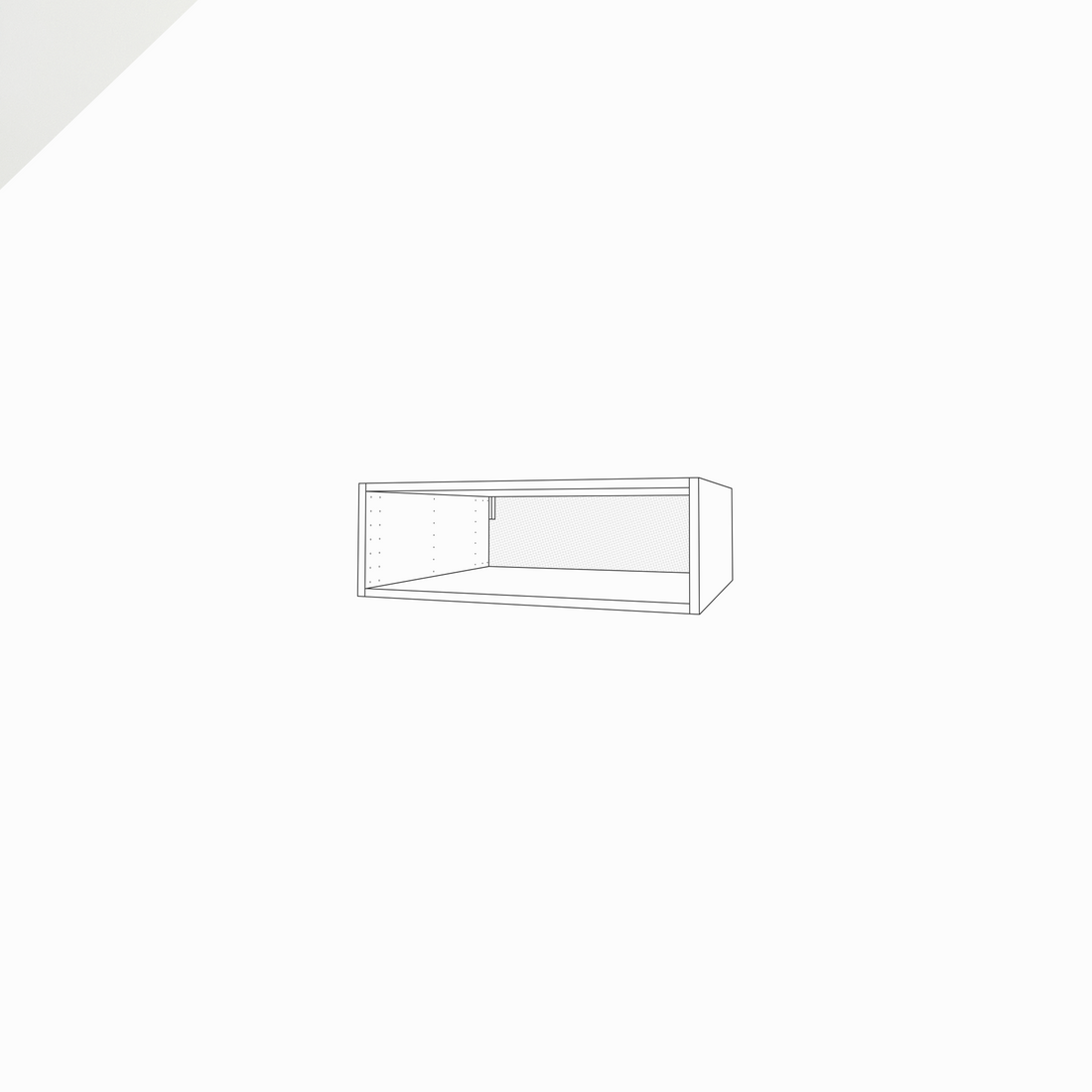 Fridge Cabinet, 10" Height