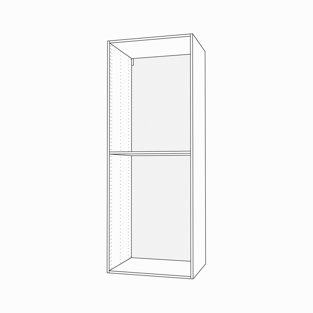 Full-Depth, Tall Cabinet, 80" Height