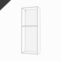Shallow-Depth, Tall Cabinet, 80" Height