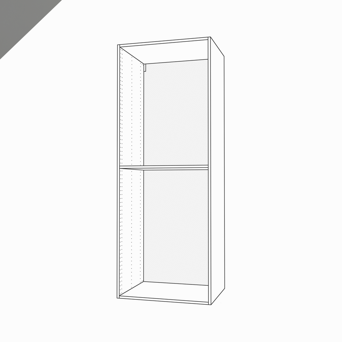 Full-Depth, Tall Cabinet, 80" Height