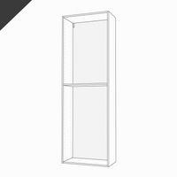 Shallow-Depth, Tall Cabinet, 90" Height