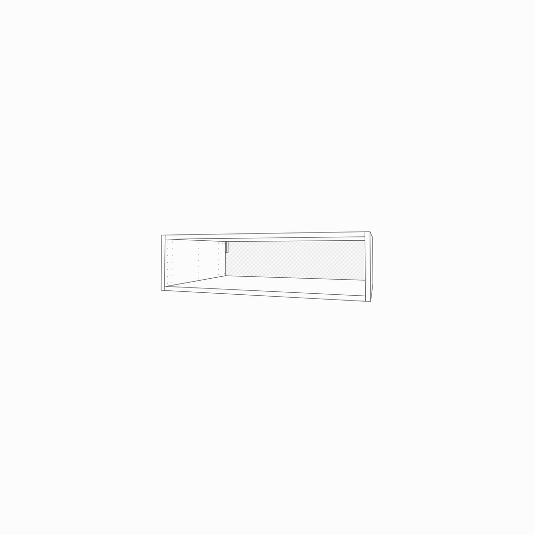 Fridge Cabinet, 10" Height