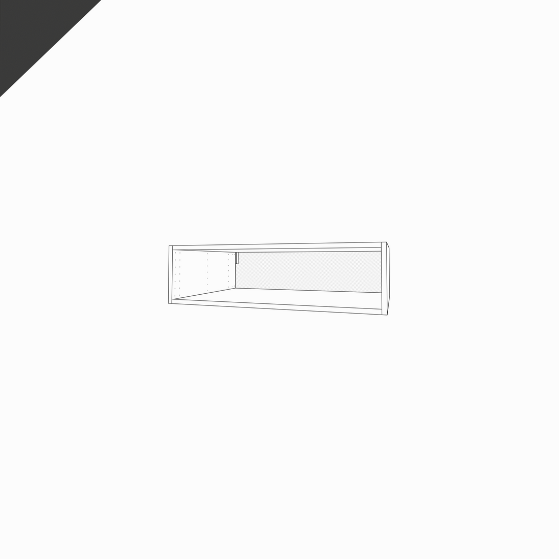 Fridge Cabinet, 10" Height
