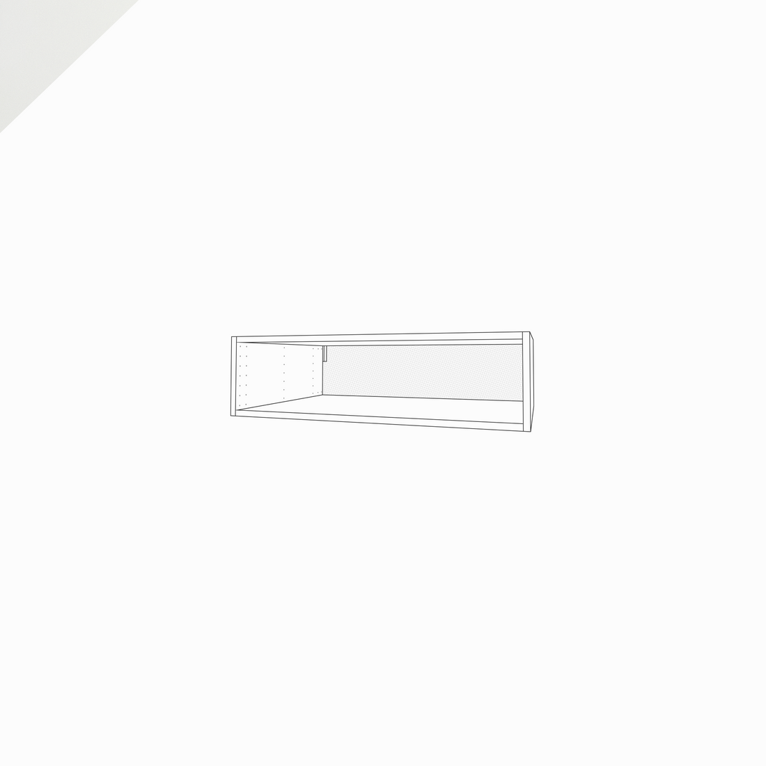 Fridge Cabinet, 10" Height